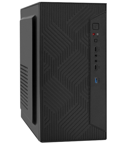 Компьютерный корпус Minitower ExeGate BAA-303U-AA500 (mATX, БП AA500 с вент. 8см, 2хUSB+1хUSB 3.0, HD Audio, черный)