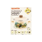 Кастрюля Appetite 1MC201P Avocado с крышкой, сферическая эмалированная 4 л, фото3