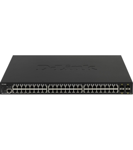 Коммутатор D-Link DGS-1250-52XMP/A1A, 48×1 Гбит/с + 4×10 Гбит/с SFP+, управляемый