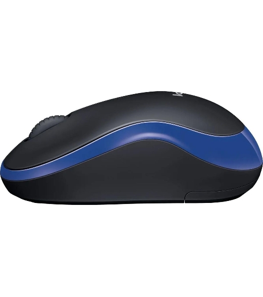 Мышь беспроводная Logitech M185 синий, 1000 dpi, радиоканал, USB, кнопки - 3
