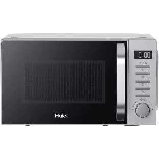 Микроволновая печь Haier HMB-DG208SA серебристый, 20 л, 800 Вт, переключатели - кнопки, поворотный механизм
