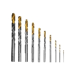 Набор сверл по металлу Denzel 1-10 мм, Р6М5-TiN, Golden Tip, 10 шт 723001, фото7