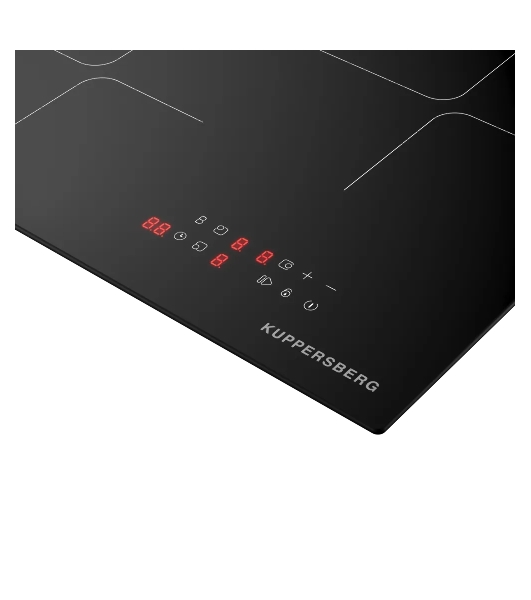 Варочная панель Kuppersberg ICI 406, индукция, High-Tech, 45 см, 9 уровней мощности, inverter, таймер, пауза, Booster, автоматическое отключение, сенсорное управление, автоматическое закипание, черный