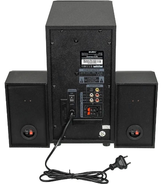 Акустическая система SVEN AC MS-2055, черный (55Вт, FM-тюнер, USB/SD, дисплей, ПДУ, Bluetooth)