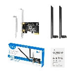Беспроводной адаптер PCI-E Wi-Fi ,Cudy WE1300, AC1300, низкопроф. планка в комплекте, фото2