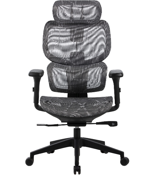 Кресло Cactus CS-MC555-GY черный, сетка