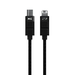 Дата-кабель MORE CHOICE (4620202555069) K87ia 2м USB 3.0A PD 27W для Lightning ng 8-pin Type-C - 2м, черный, фото 1