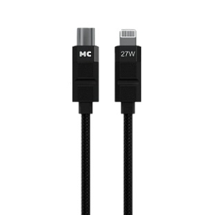 Дата-кабель MORE CHOICE (4620202555069) K87ia 2м USB 3.0A PD 27W для Lightning ng 8-pin Type-C - 2м, черный
