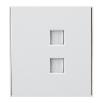 Розетка Kranz STRONG компьютерная двойная RJ45+RJ45 кат6 с/у жемчуг, фото 1