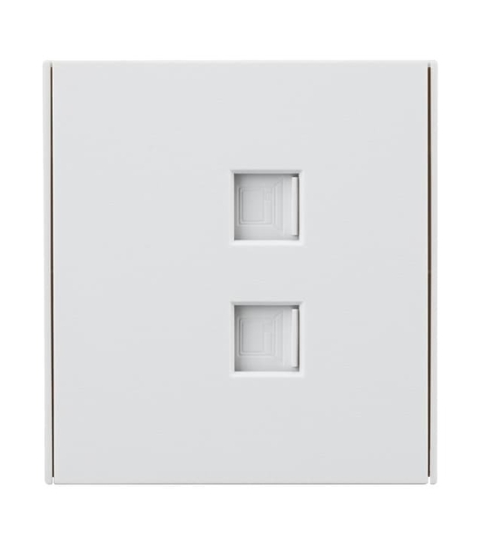 Розетка Kranz STRONG компьютерная двойная RJ45+RJ45 кат6 с/у жемчуг