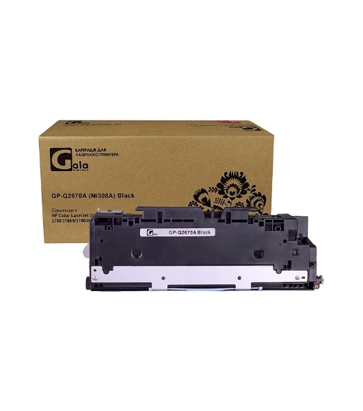 Картридж лазерный GalaPrint GP-Q2670A (№308A) черный (6000 стр) для HP Color LaserJet 3500/3550/3500n/3550n/3700/3700N/3700DN/3700DTN/3700DTNS