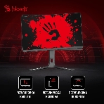 Монитор 27' BLOODY MN272Q IPS 2560x1440, 240 Гц, 1 мс, 16:9, 400 кд/м², 2xHDMI, 2xDP, 1x3.5 мм, 2x3 Вт, темно-серый, фото4