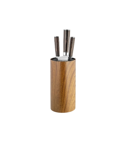 Подставка для ножей универсальная LARA LR05-103 Wood круглая Soft touch 110×225