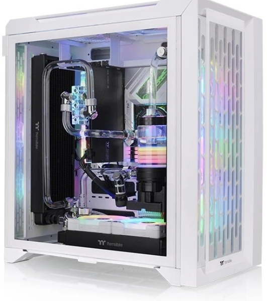 Компьютерный корпус Thermaltake CTE C700 TG ARGb белый без БП ATX 3x140мм 2xUSB 3.0 audio bott PSU