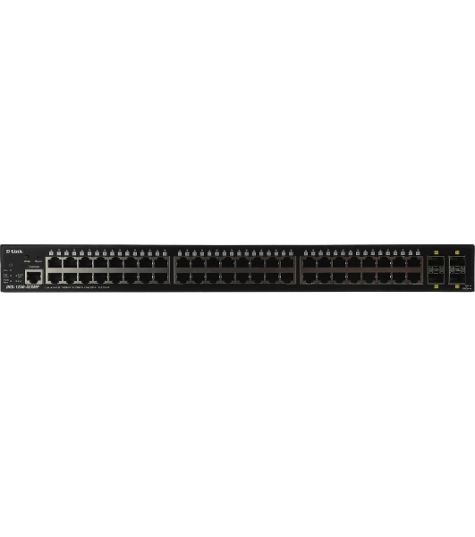 Коммутатор D-Link DGS-1250-52XMP/A1A, 48×1 Гбит/с + 4×10 Гбит/с SFP+, управляемый