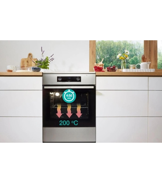 Плита электрическая Gorenje GEC5C41SG серый, конфорок 4 электрических, духовка 70 л, 50 см x 85 см x 59.4 см (без крышки)