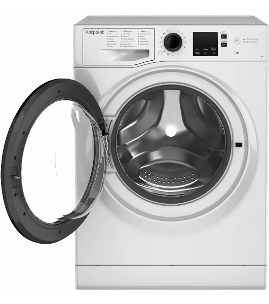 Стиральная машина Hotpoint NSS 6015 K RU белый, загр. фронтальная макс.: 6 кг 1000 об/мин класс: А
