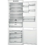 Холодильник встраиваемый Whirlpool WHSP70T241P 70 см, 193.5х54.3х69 см, 295/95 л, инверторный компрессор, автоматическая разморозка, зона свежести влажная, сенсорное управление, технология 6 SMYSL FreshControl, MultiFlow, FreezeControl, перенавешиваемые дверцы, скользящие направляющие, Италия, фото 1