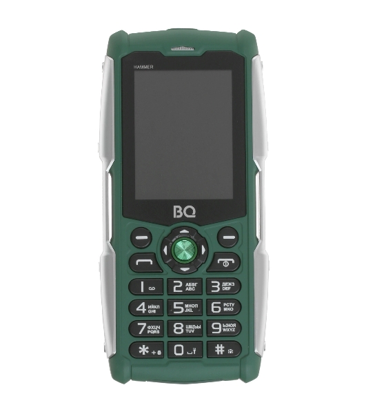 Мобильный телефон BQ 2449 Hammer зеленый