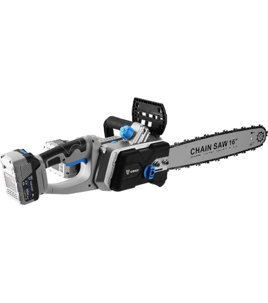 Пила цепная аккумуляторная бесщеточная DEKO DKCHS 40 PRO, 16', 2х20В, 2x4.0А·ч, двойное з/у