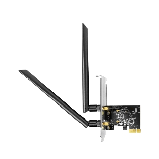 Беспроводной адаптер PCI-E Wi-Fi ,Cudy WE1300, AC1300, низкопроф. планка в комплекте