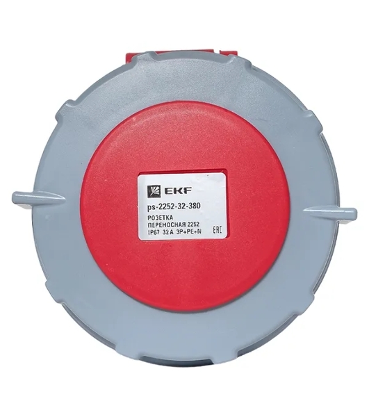Розетка переносная EKF 2252 ps-2252-32-380 PROxima 3Р+РЕ+N 32А 380В IP67