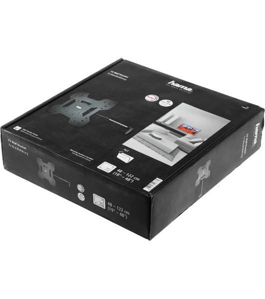 Кронштейн для телевизора Hama TILT TV Premium черный, 19'-48', макс. 25 кг, настенный