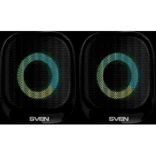 Акустическая система 2.0 АС SVEN G345, черный, (10 Вт, RGB, питание USB, Bluetooth)