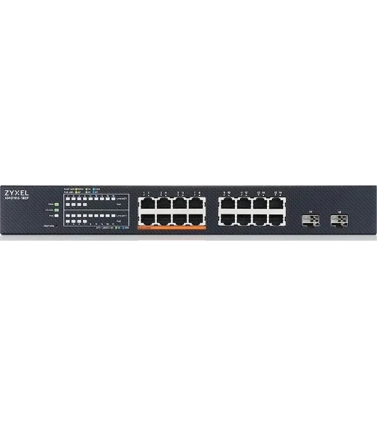 Коммутатор Zyxel NebulaFlex XMG1915-18EP-EU0101F 16x2.5Gbит/с 2SFP+ 8PoE++ 180W управляемый