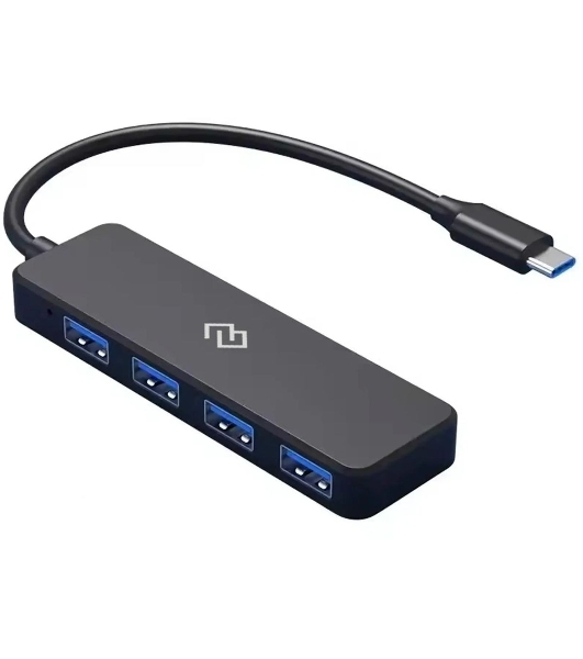 USB-разветвитель Digma DHUB-4USB-C-2.0, USB-C, USB 2.0 4порта, USB