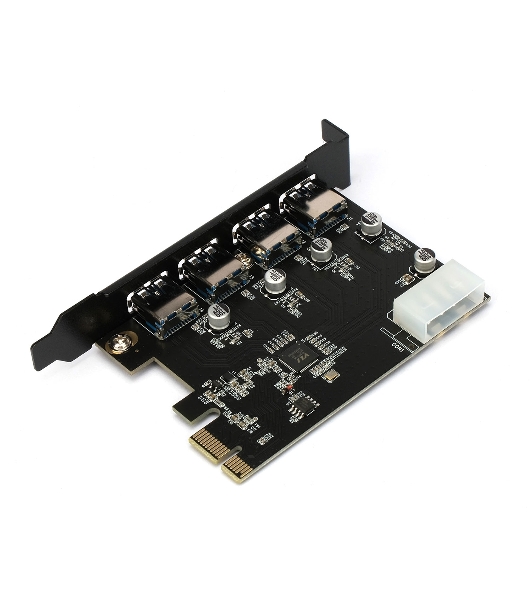 Контроллер USB 3.0 Gembird SPCR-04 в разъем PCI-e, 4xUSB-A