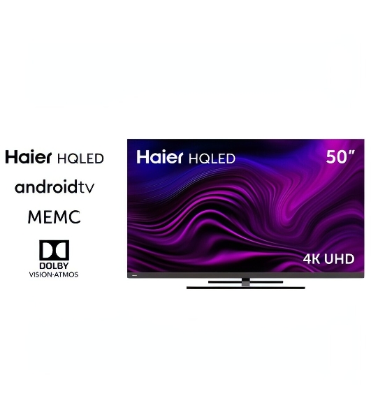 Телевизор Haier 50' AX Pro серебристый DLED 4K UHD 60Hz Smart TV Android TV