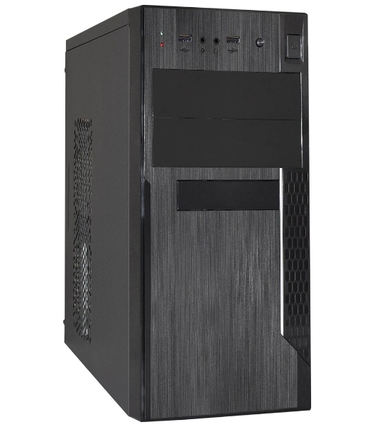 Компьютерный корпус Minitower ExeGate EX299309RUS MA-373X-UNS350 (mATX, БП UNS350 с вент. 12см, 2*USB, аудио, черный)