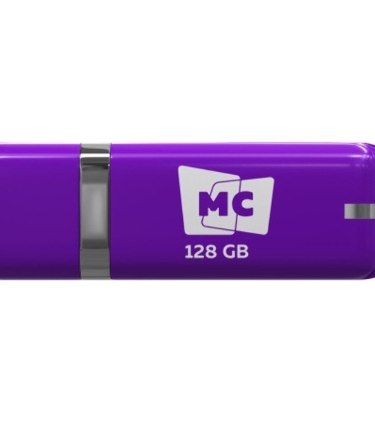 Флешка USB MORE CHOICE МФБ128 Purple (4620202558763), 128GB, USB 2.0, R/W15/6, фиолетовый