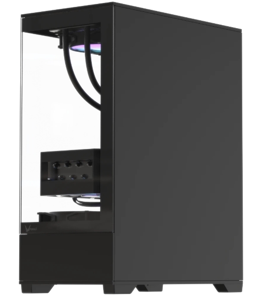 Корпус Formula Crystal Z1 Plus AR V2 Black, Mini-Tower, чёрный, 3 x 120 мм