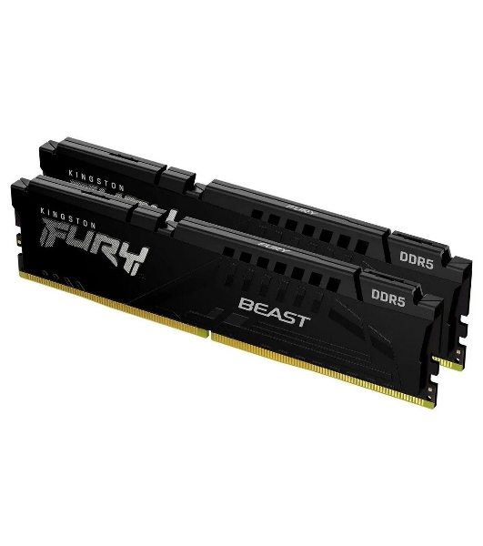 Оперативная память (Комплект) Kingston 64Gb DDR5 6000 DIMM CL30 FURY Beast Black XMP Non-ECC Unbuffered DIMM (Kit of 2) 2RX8 30-36-36 1.4V 288-pin 16Gbit