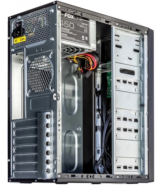 Компьютерный корпус c блоком питания 450 Ватт Case Foxline FL-301, ATX