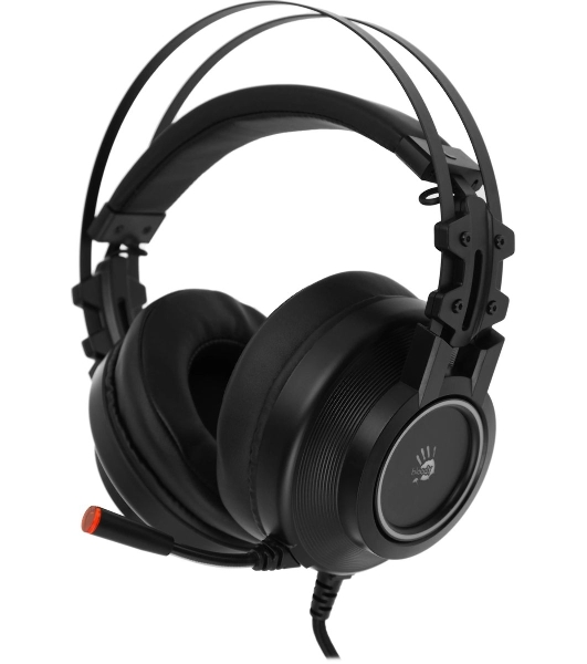 Гарнитура Bloody G528C чёрный, проводная, подсветка