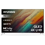 Телевизор Hyundai 75' H-LED75QBU7500 черный/серебристый QLED UHD 60Hz Android TV, фото 1