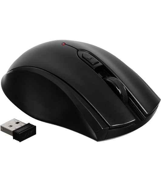 Мышь беспроводная Acer OMR030 черный, 1600 dpi, радиоканал, USB, кнопки - 4