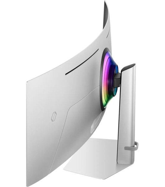 Монитор 49' Samsung Odyssey OLED G9 S49DG932SIXCI OLED 5120x1440, 240 Гц, 0.03 мс, 32:9, 250 кд/м², 1xHDMI, 1xDP, 2xUSB-C, 1x3.5 мм, изогнутый R1800, серебристы
