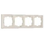 Рамка на 4 поста WERKEL (слоновая кость, basic) W0042003, фото 1