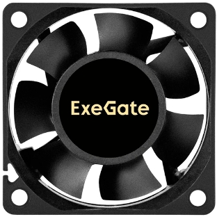Вентилятор корпусной ExeGate EP06025S2P-5, 60 мм, 4800 об/мин, 33 дБ, 2 pin, без подсветки