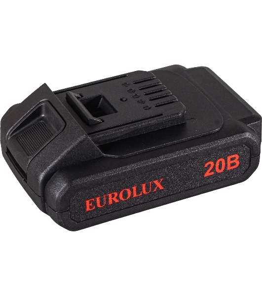 Дрель-шуруповерт Eurolux ДА-20/2Li, 20 В, 1.5 Ач, 35 Нм, щеточный