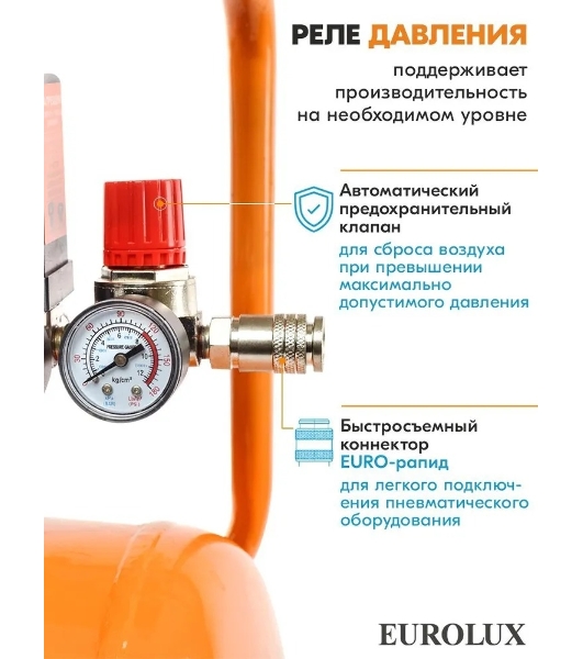 Компрессор Eurolux КМП-1800EU 900/74/3/41