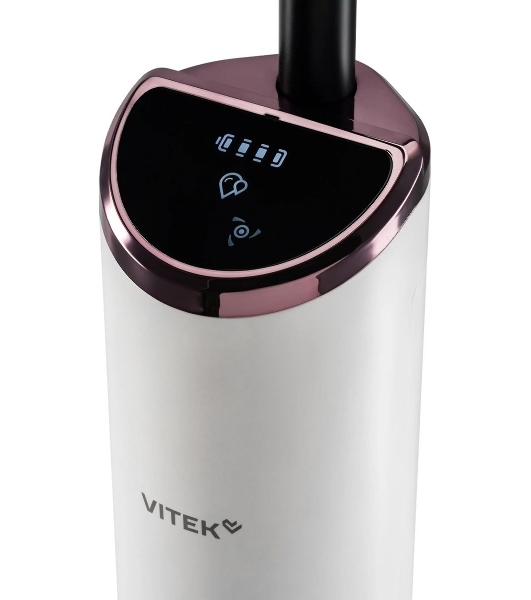 Пылесос моющий Vitek VT-FW11PRO белый/черный, питание от аккумулятора, 120 Вт, уборка сухая/влажная, пылесборник 0.68 л