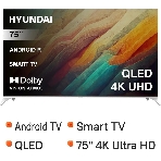 Телевизор Hyundai 75' H-LED75QBU7500 черный/серебристый QLED UHD 60Hz Android TV, фото23
