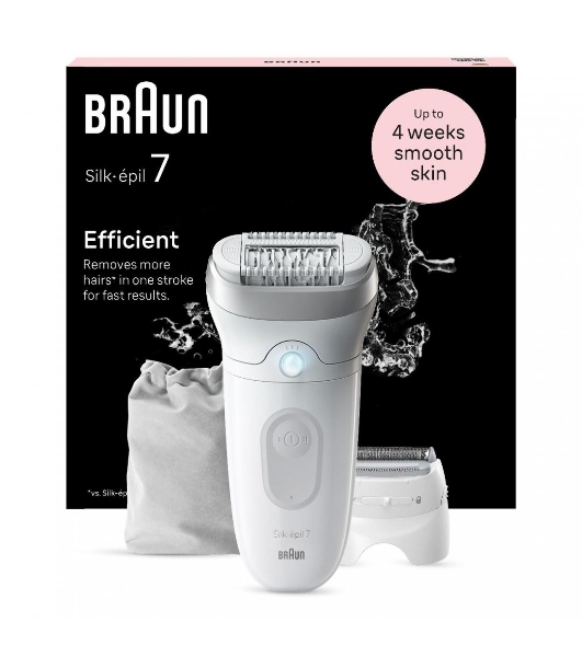 Эпилятор BRAUN SE7-041 белый/серебристый