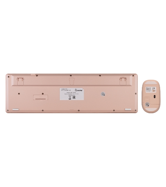 Комплект клавиатура+мышь Smartbuy 105AG беспроводной, USB, 1200 DPI, кремовый