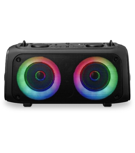 Колонка портативная Hyundai H-PS1030 черный/черный 40 Вт 2.0 BT 10м 3600mAh